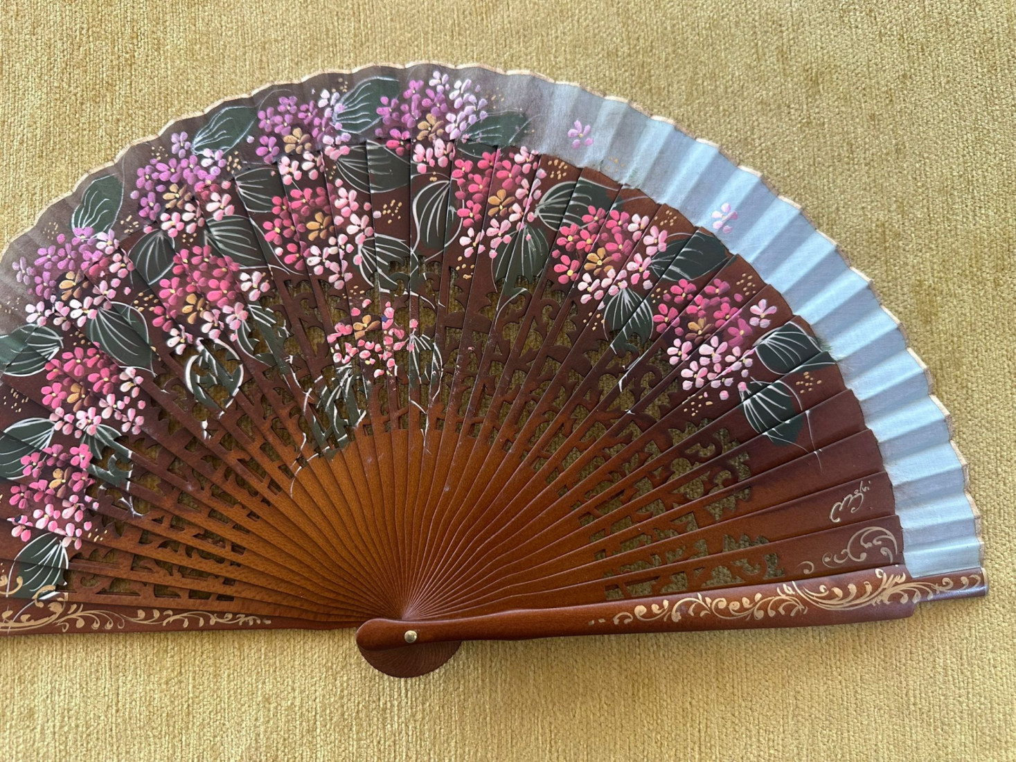 Abanico peral flores