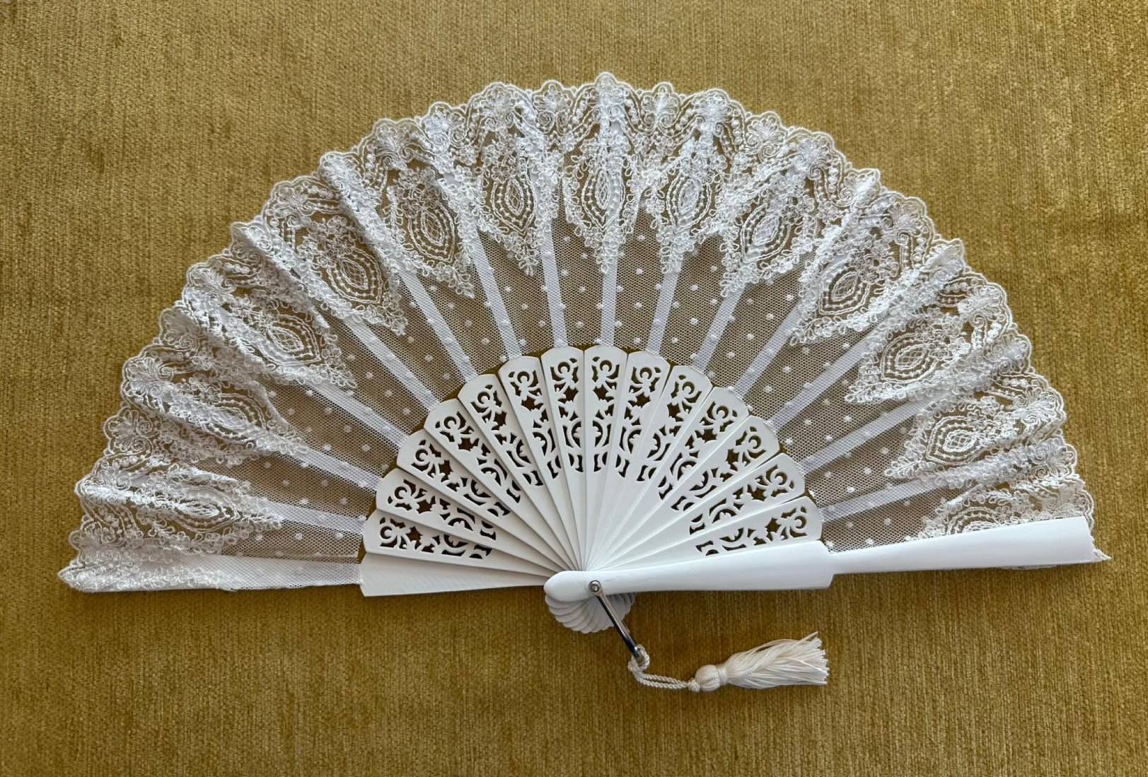 Abanico encaje plumeti