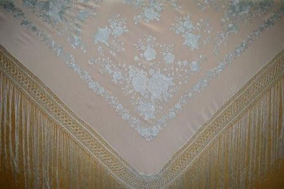Mantón mano seda 140cm