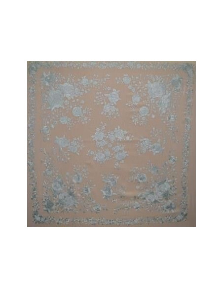Mantón mano seda 140cm