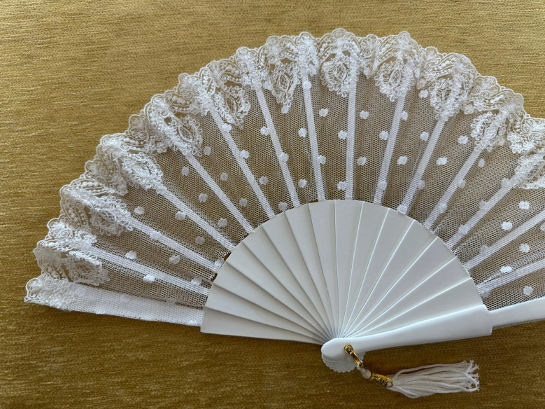 Abanico novia plumeti