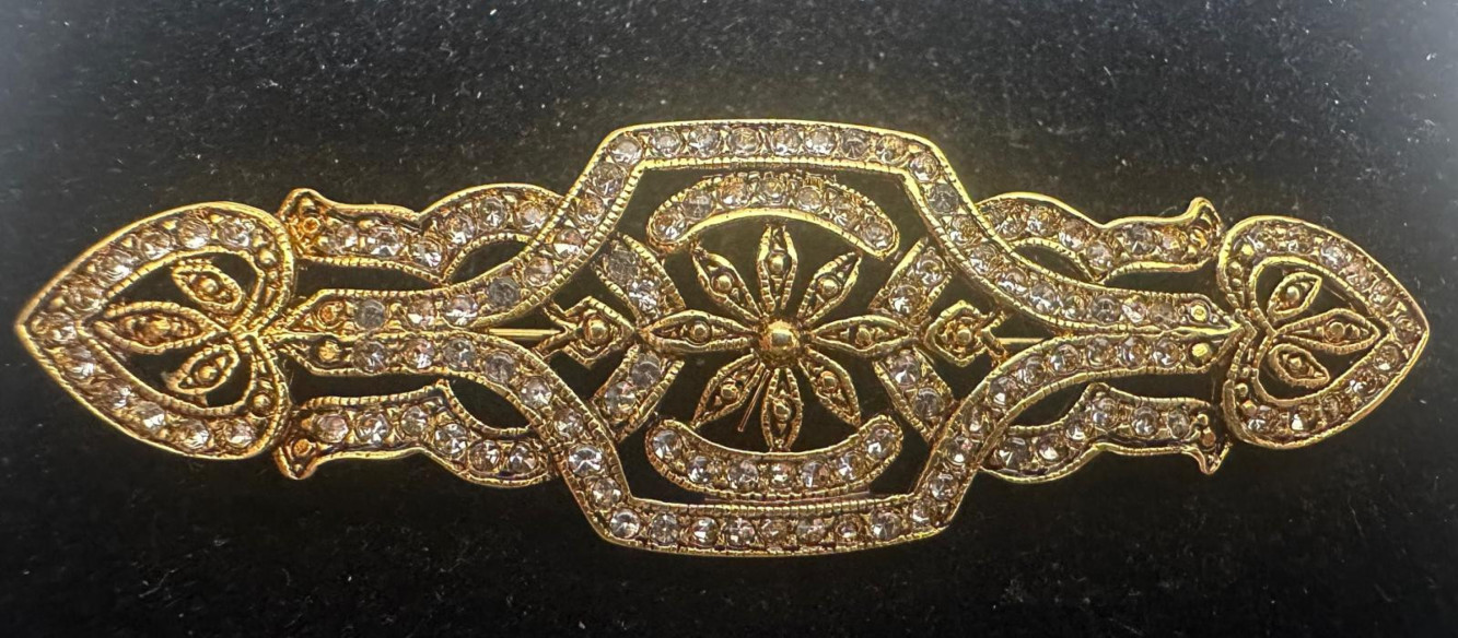 Broche mantilla plata