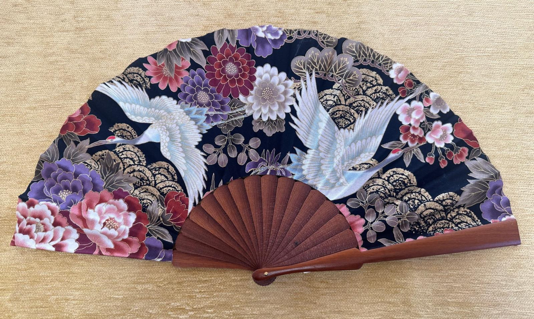 Abanico estampado japones
