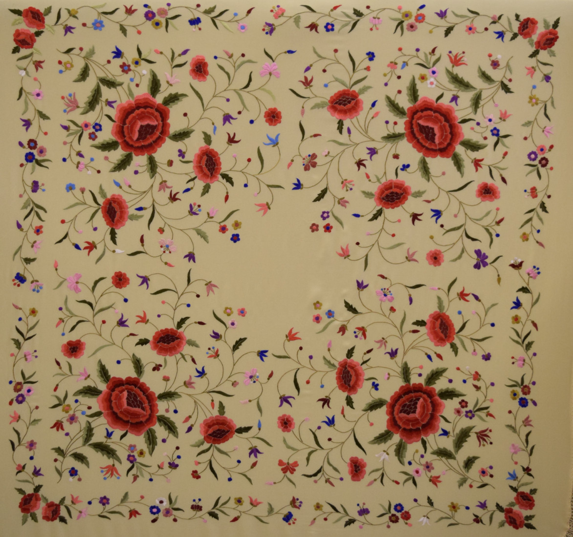Mantón mano seda 140CM