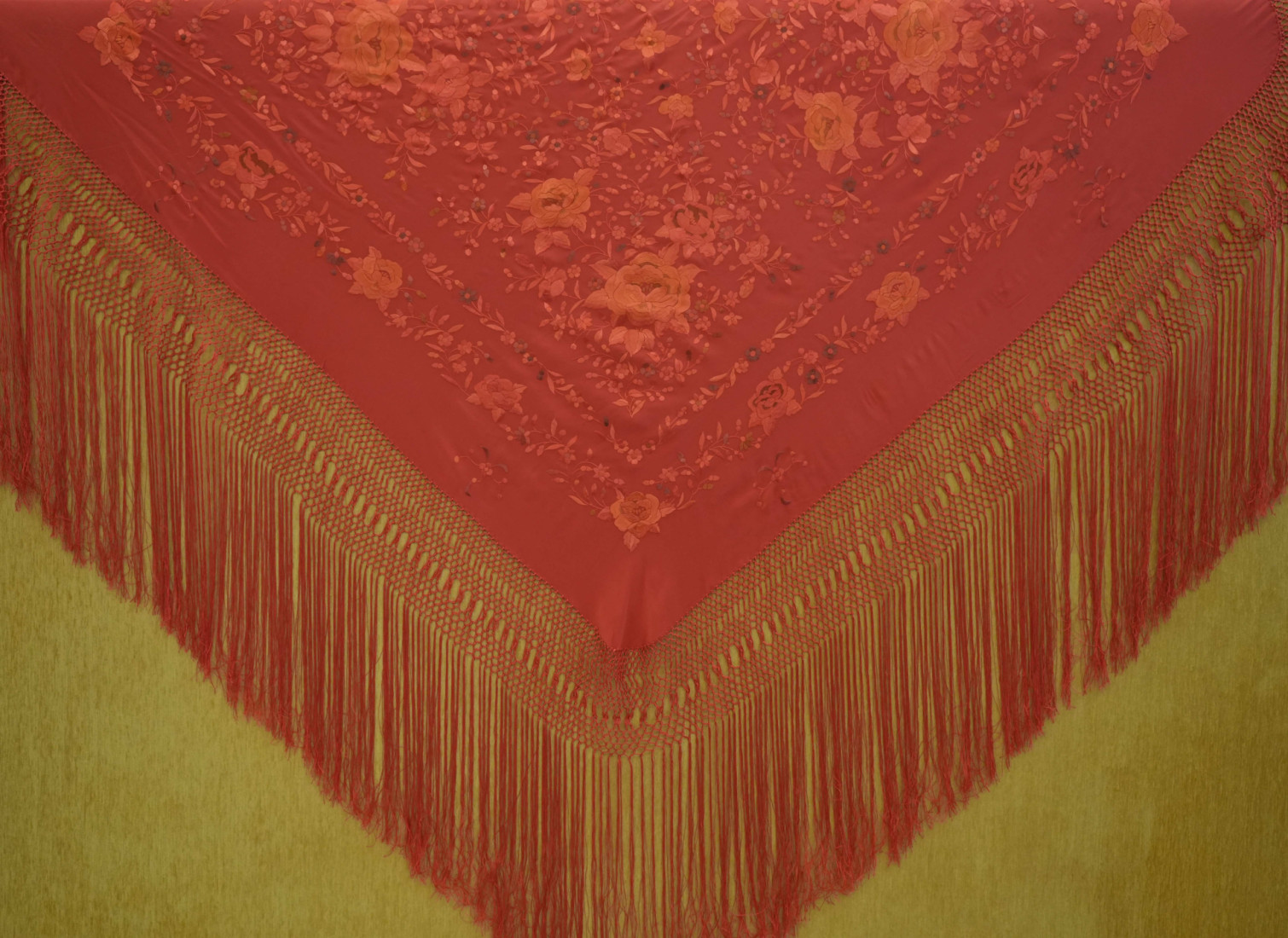 Mantón mano seda 140cm