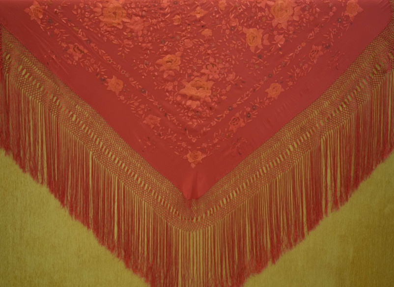 Mantón mano seda 140cm