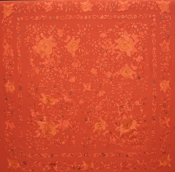 Mantón mano seda 140cm