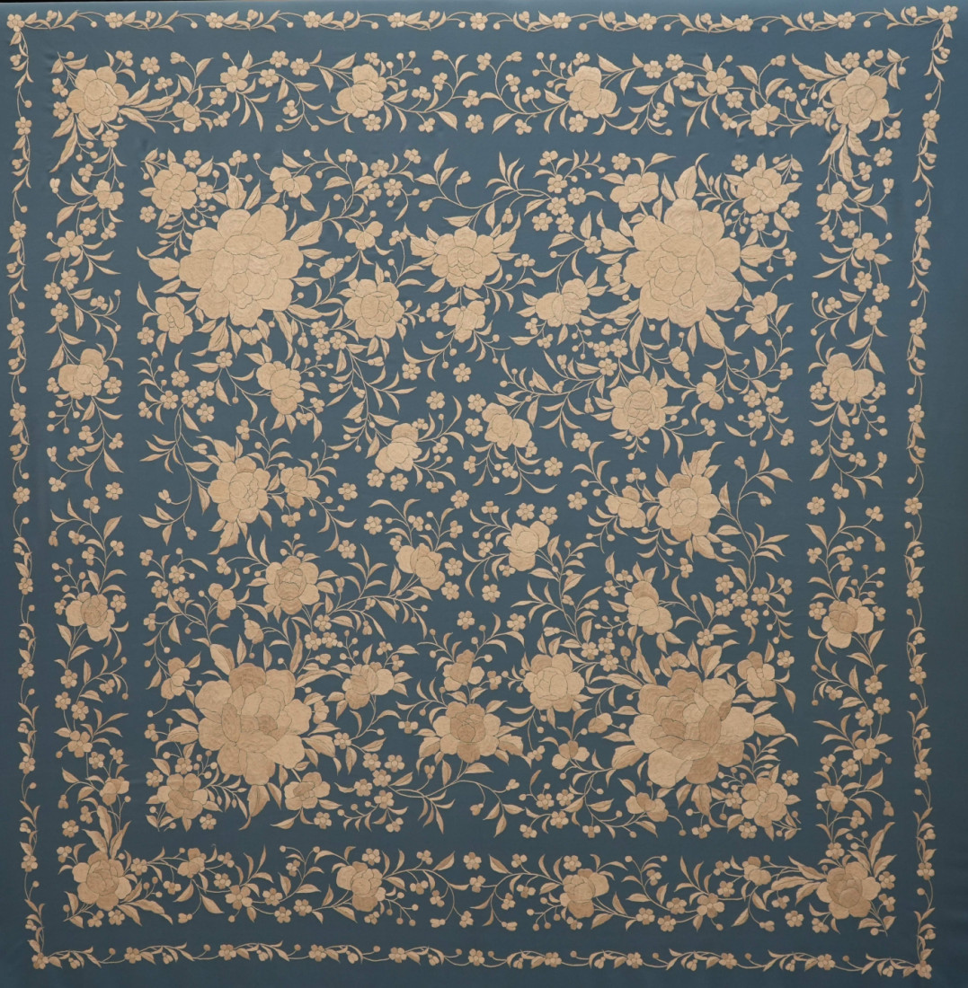 Mantón mano seda 140cm