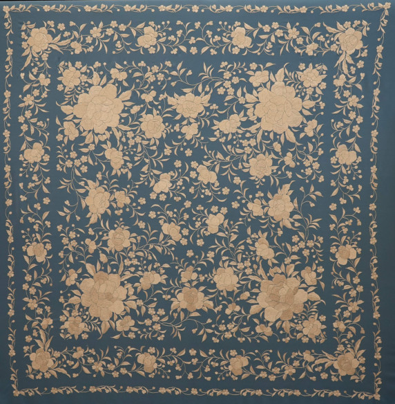 Mantón mano seda 140cm