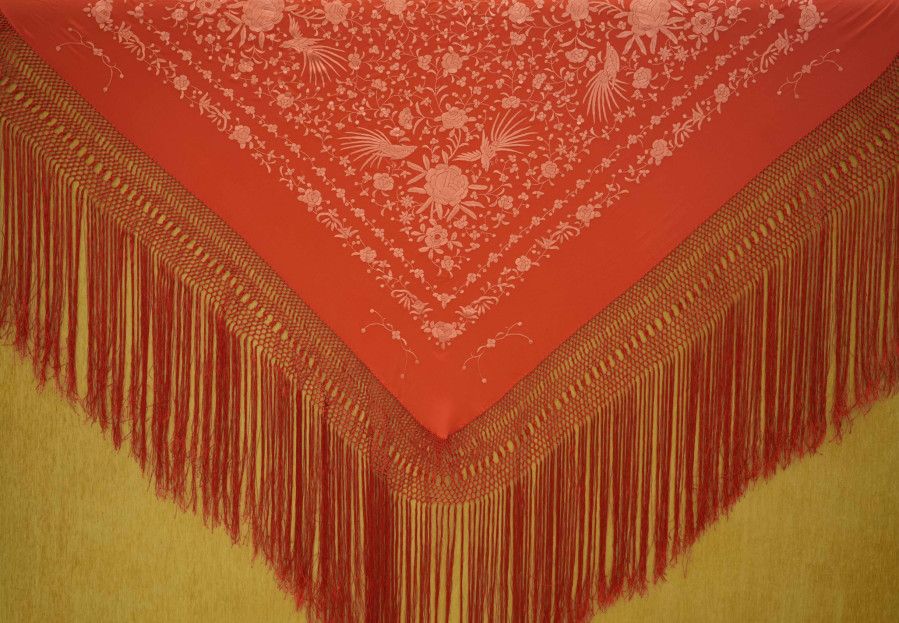 Mantón mano seda 140cm