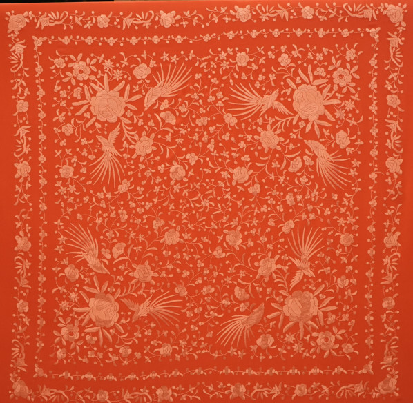 Mantón mano seda 140cm