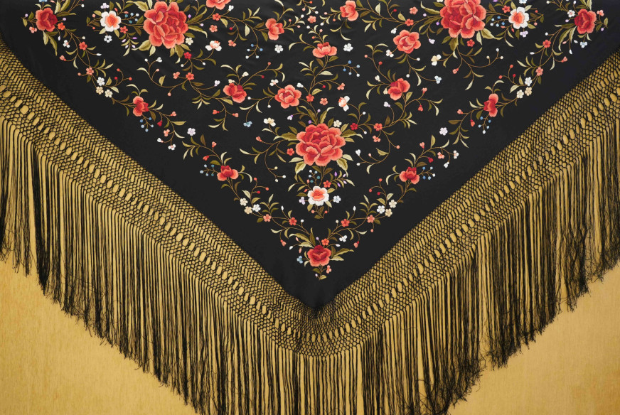Mantón mano seda 140cm