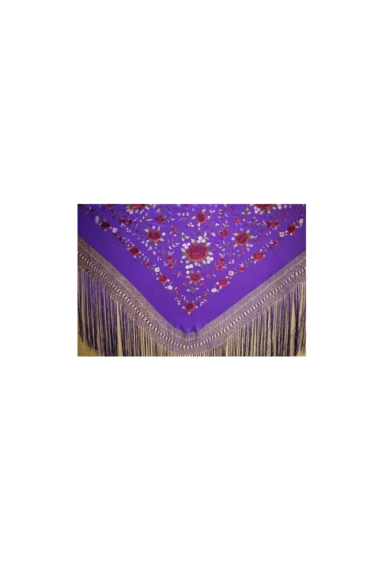 Mantón mano seda 130cm