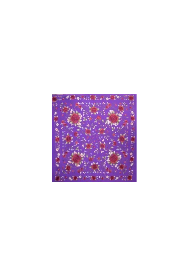 Mantón mano seda 130cm