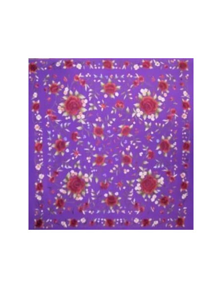 Mantón mano seda 130cm