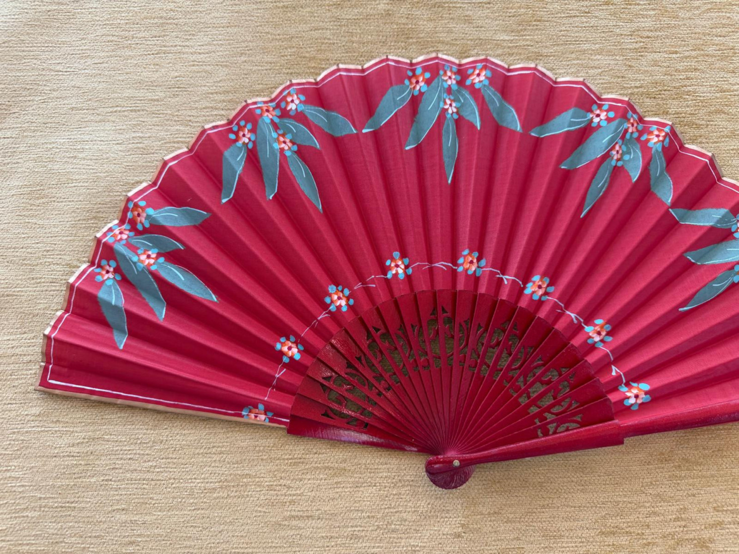 Abanico 1/2 pericón flores