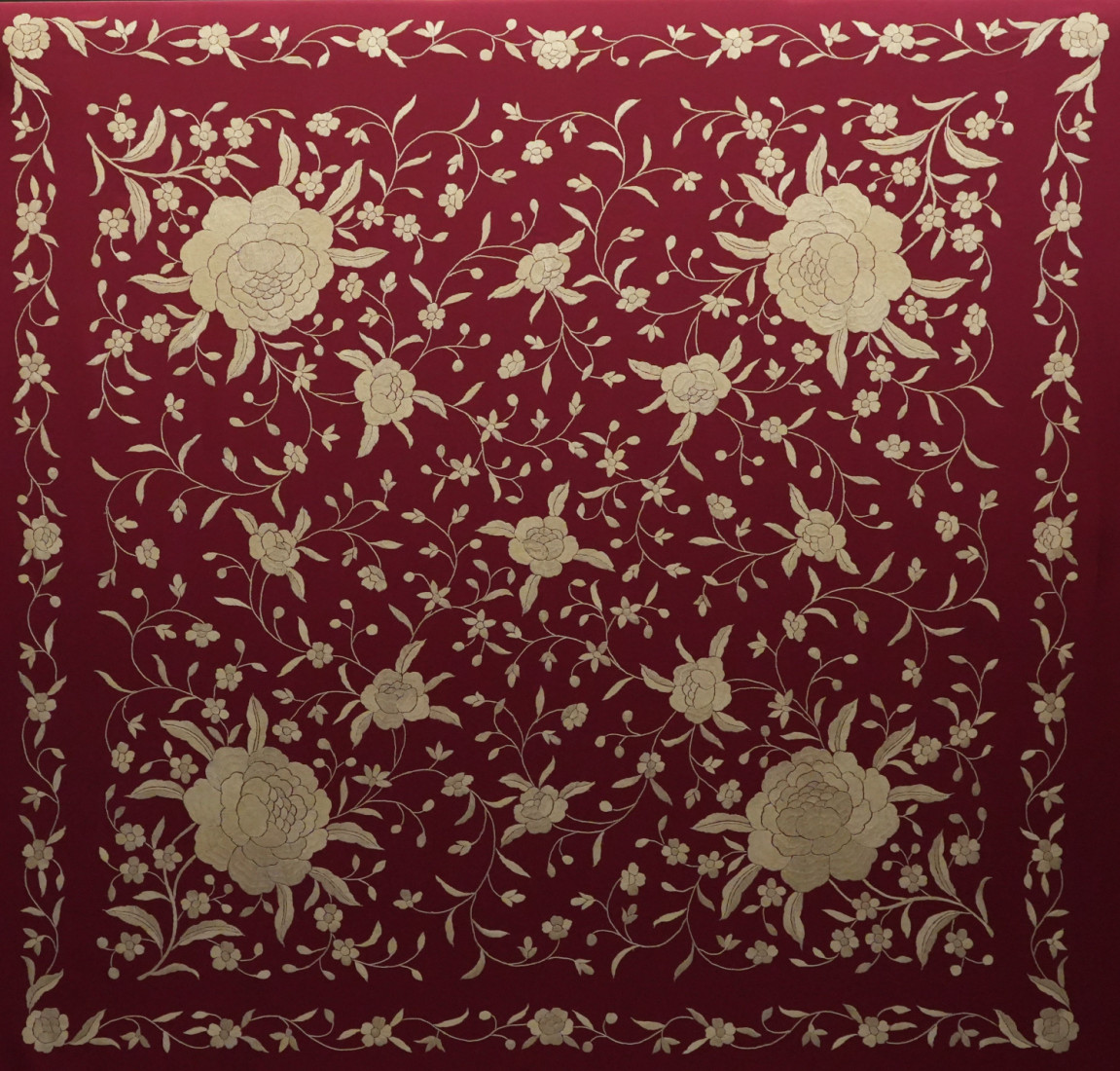 Mantón mano seda 115cm