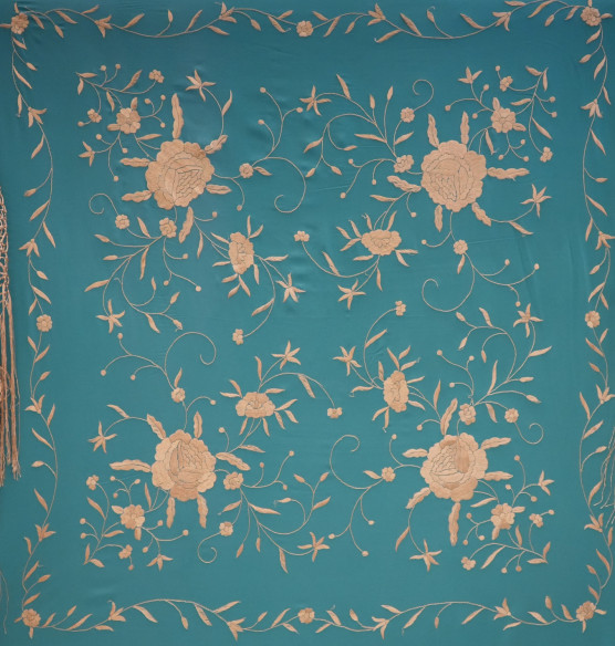 Mantón mano seda 110cm