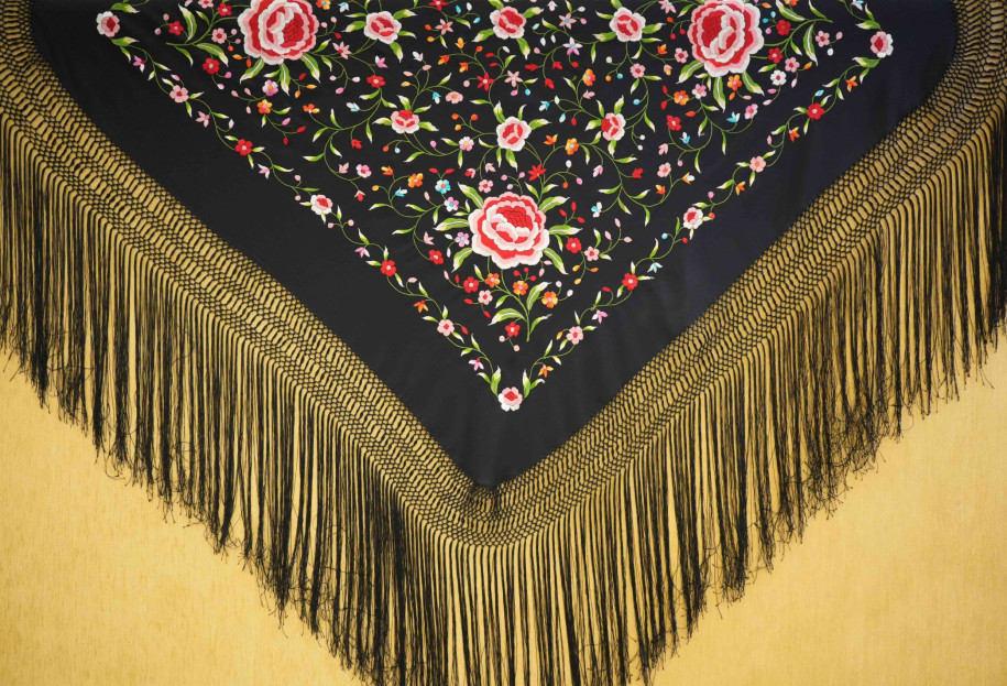 Mantón mano seda 115cm