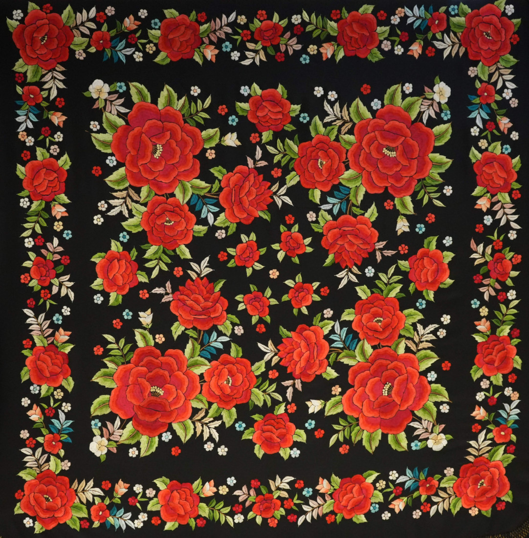 Mantón mano seda 140cm