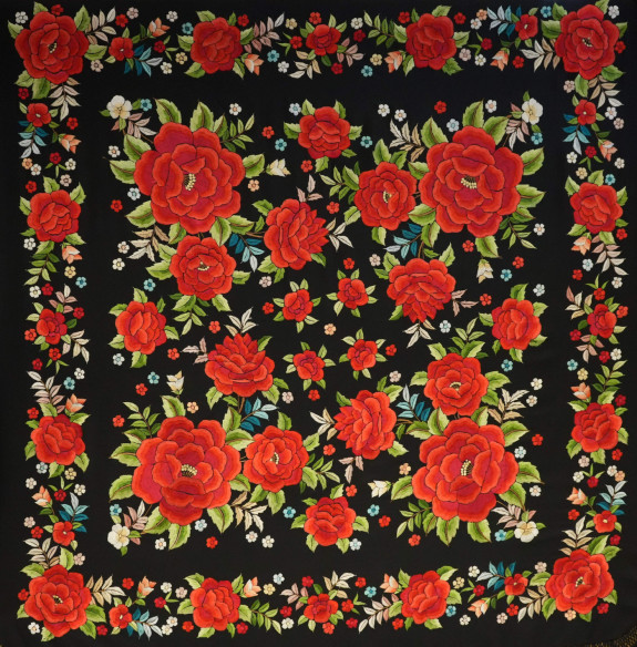 Mantón mano seda 140cm