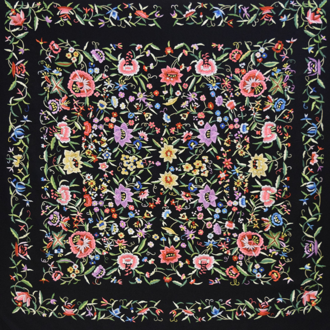 Mantón mano crespón 155cm