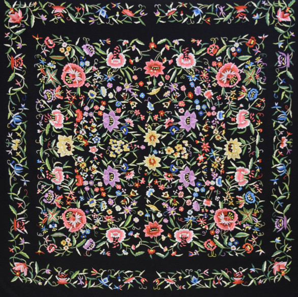 Mantón mano crespón 155cm
