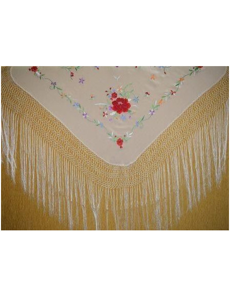 Manton mano seda especial niñas 80cm