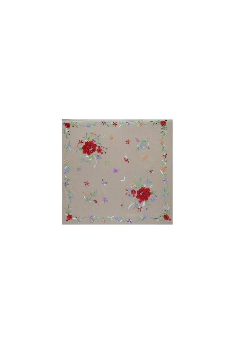Manton mano seda especial niñas 80cm