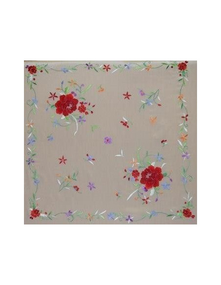 Manton mano seda especial niñas 80cm