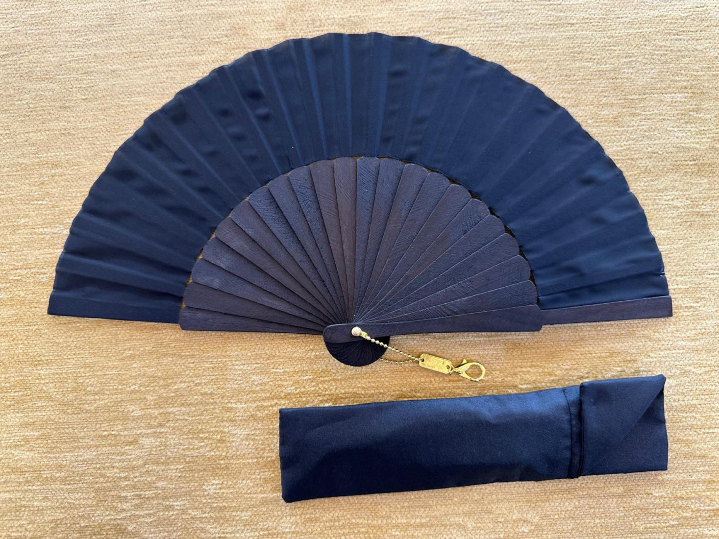 Abanico bolso seda