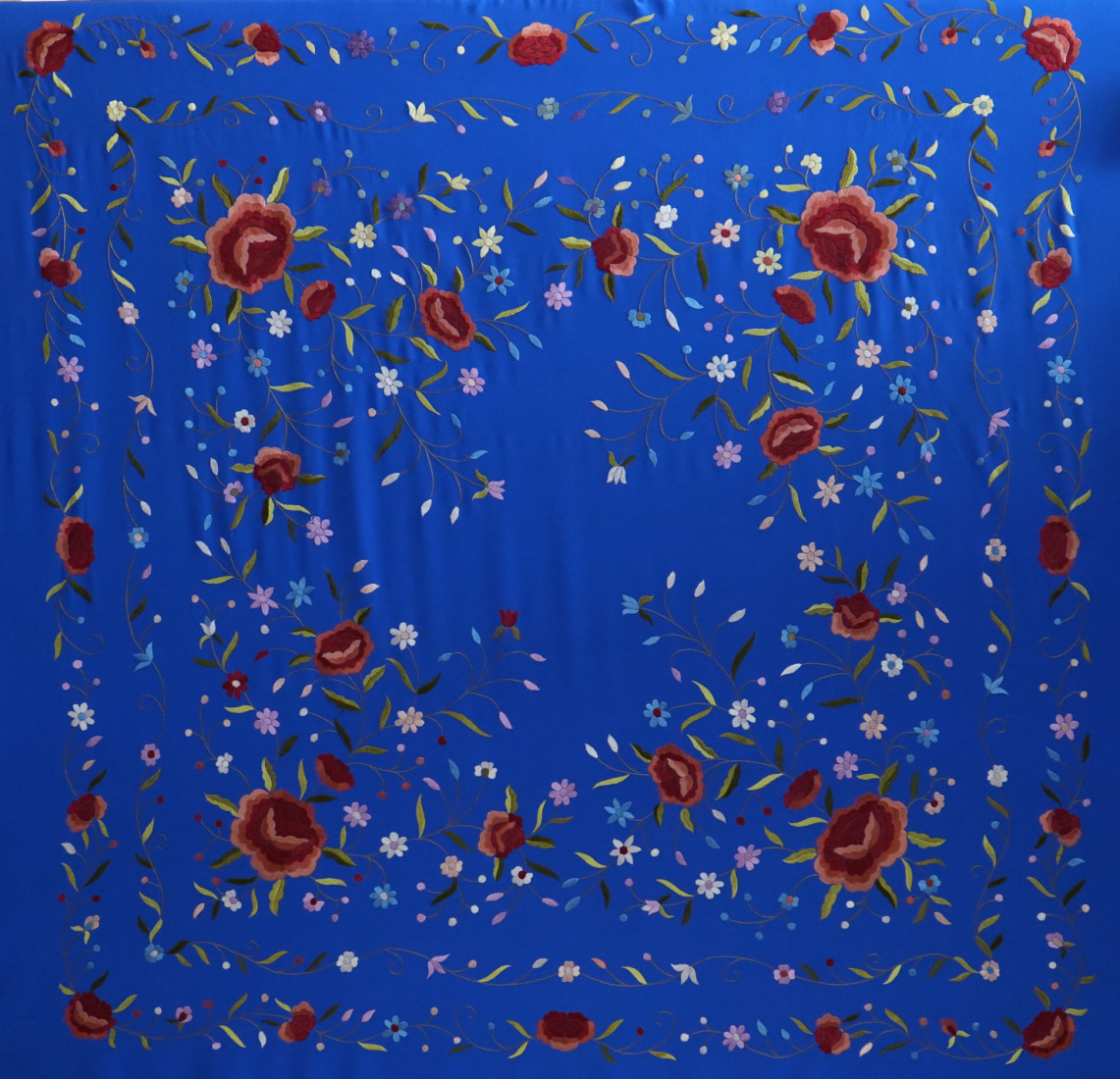 Mantón mano seda 140cm