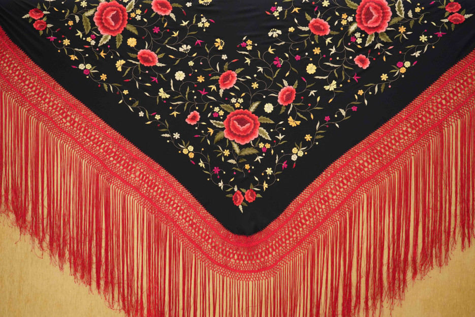 Mantón mano seda 140cm