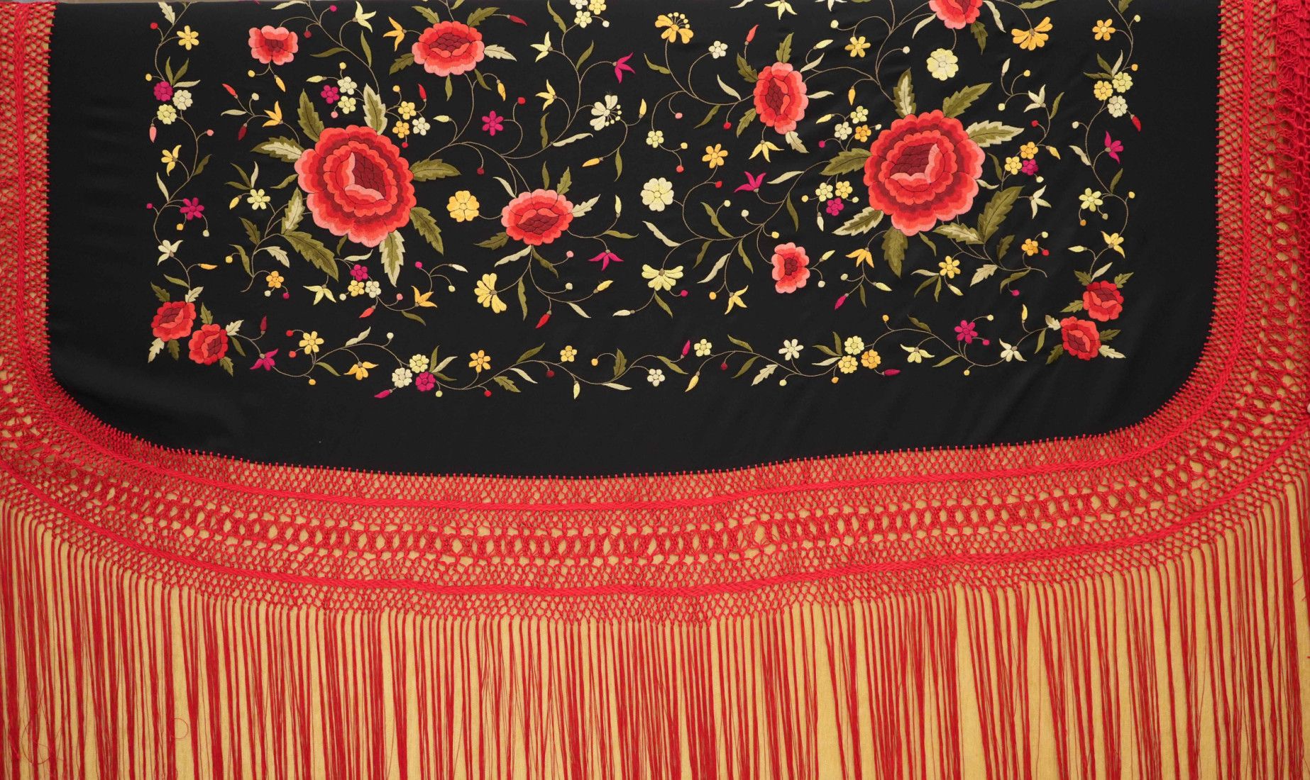 Mantón mano seda 140cm