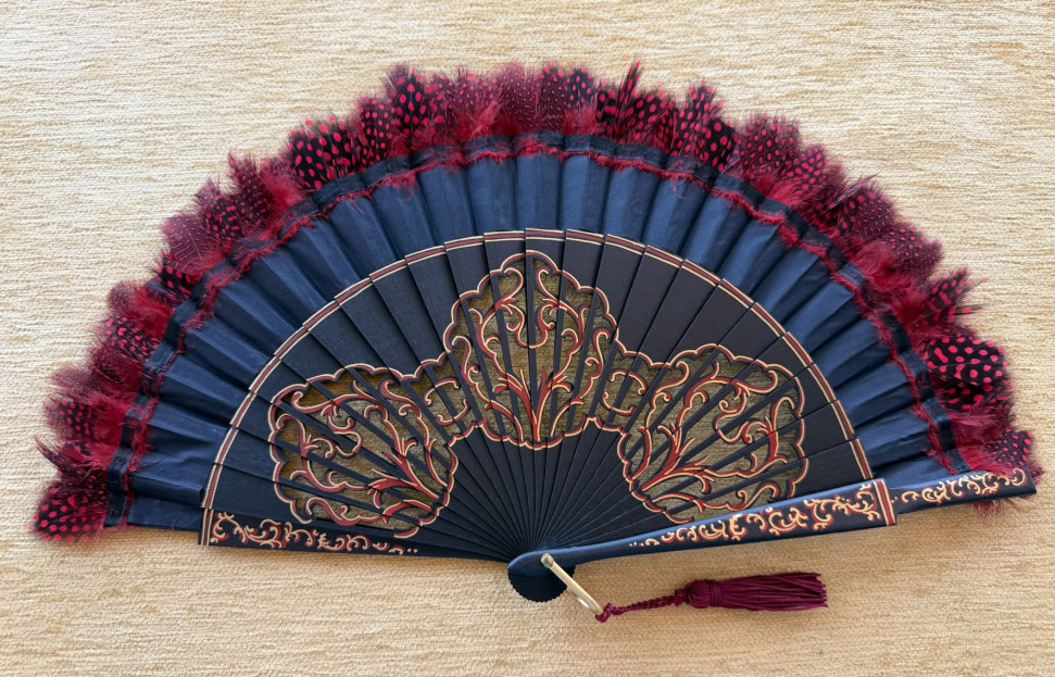 Abanico plumas