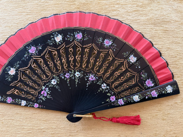 Abanico baraja flores