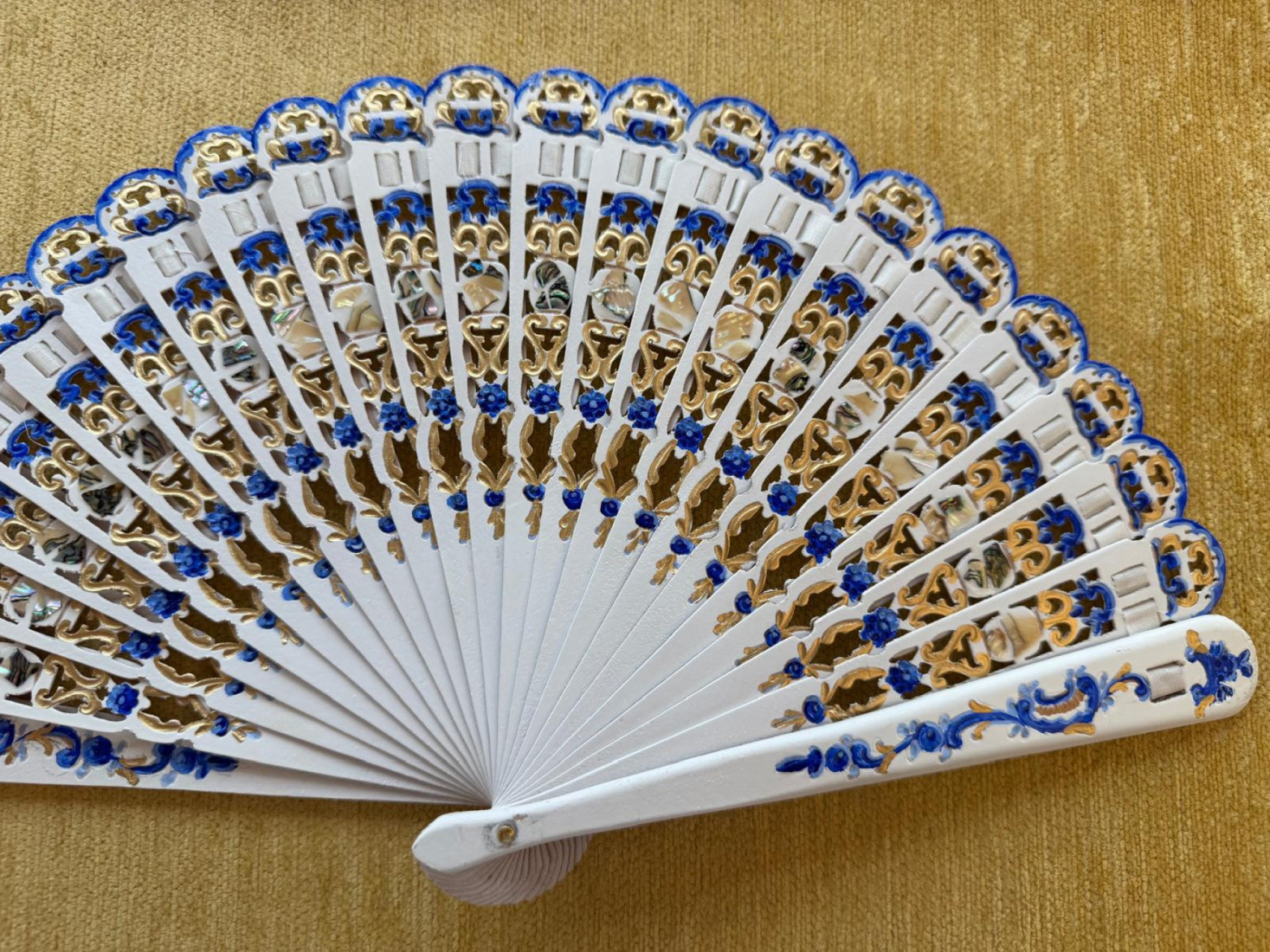 Abanico peral nácar