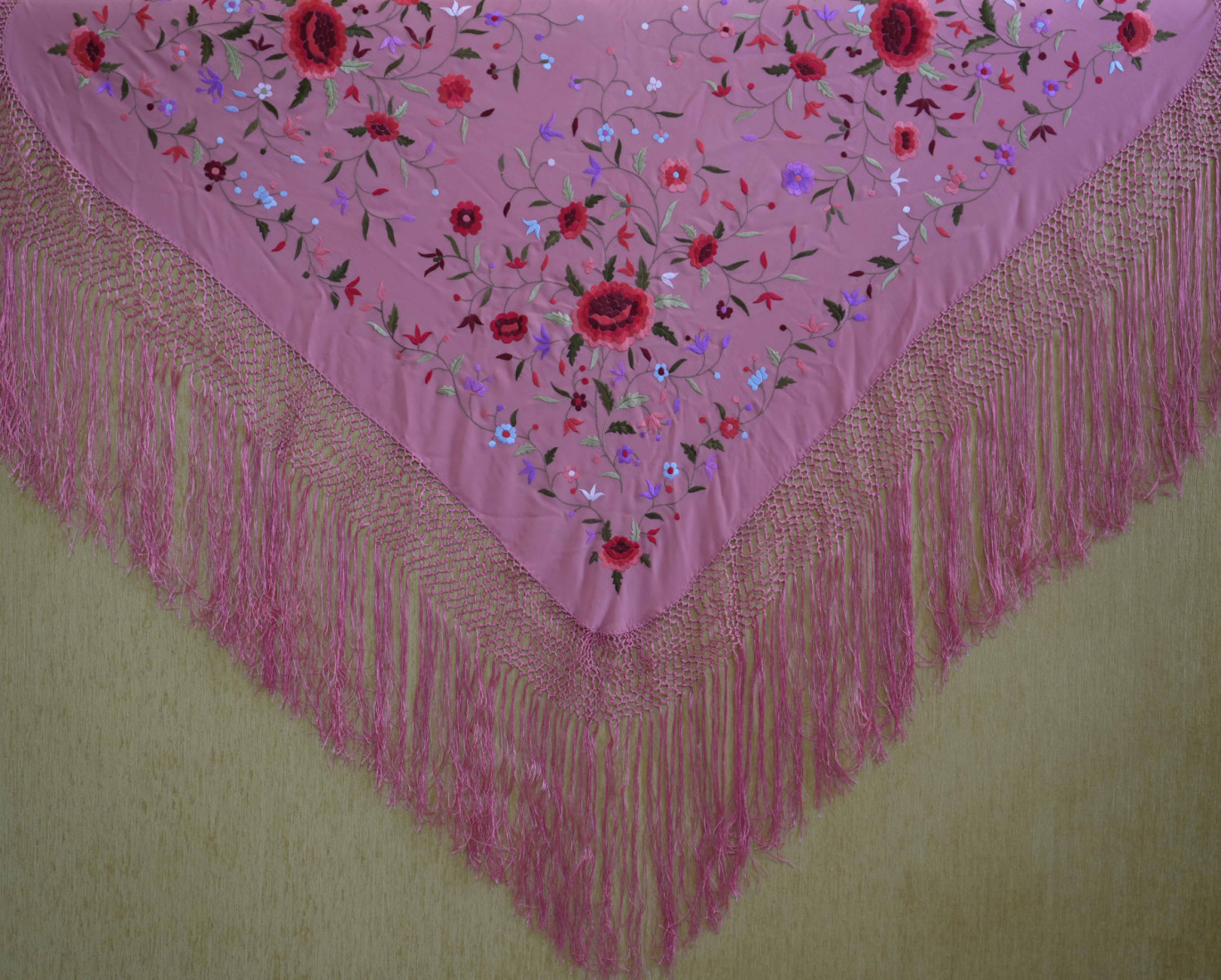 Mantón mano seda 115cm