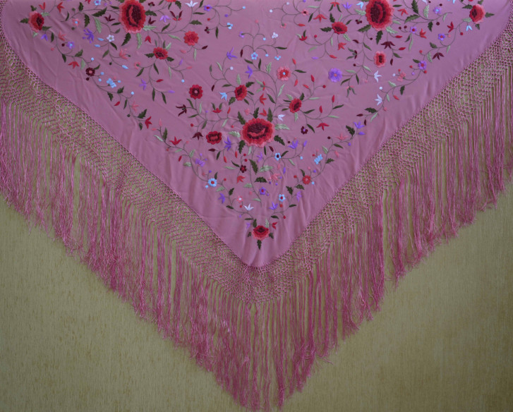 Mantón mano seda 115cm