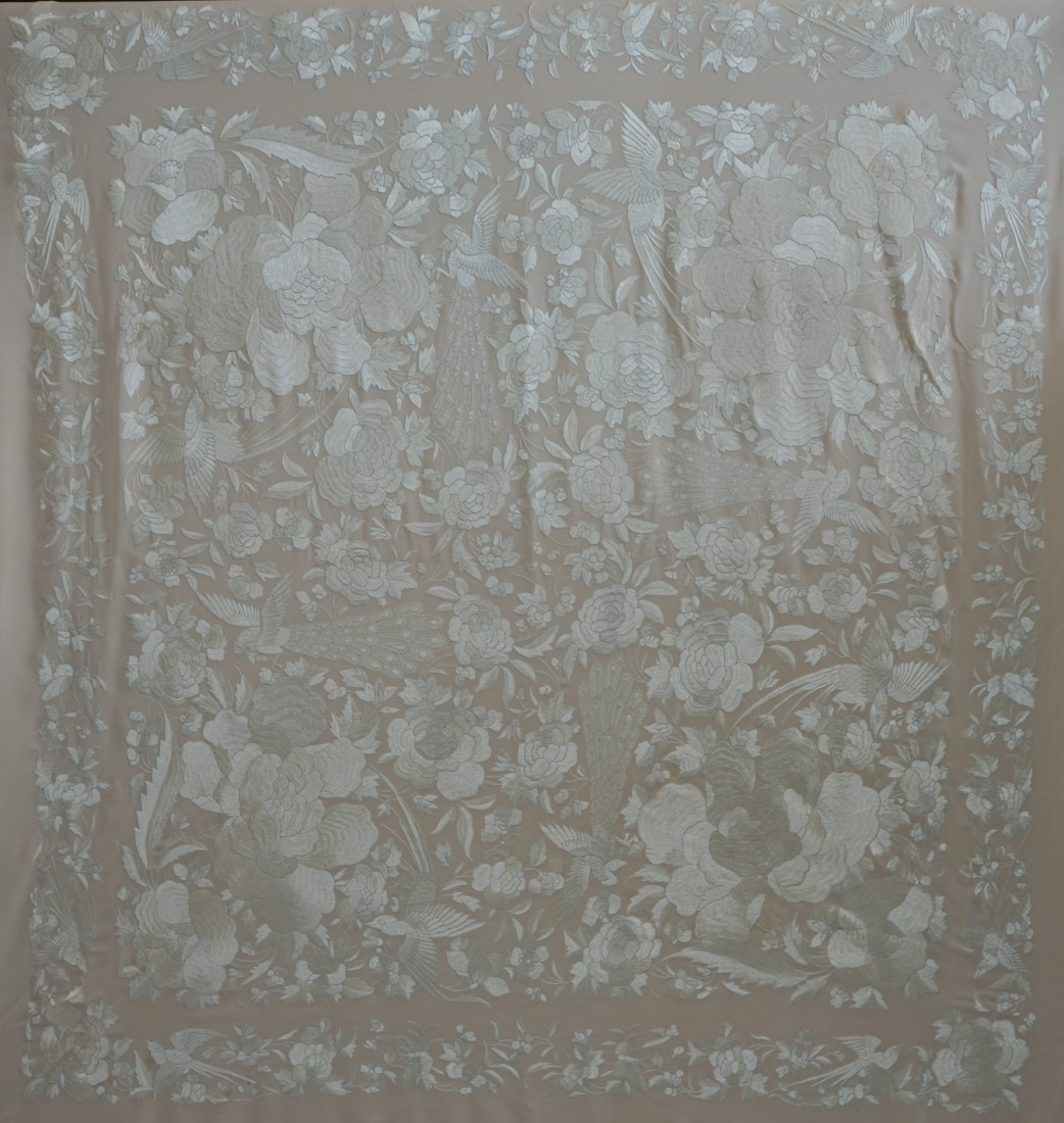 Mantón mano seda 130cm