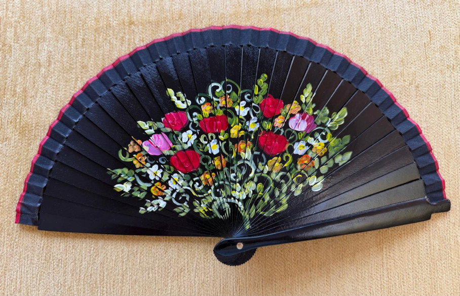 Abanico bolso flor