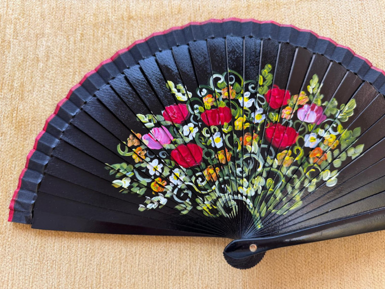 Abanico bolso flor