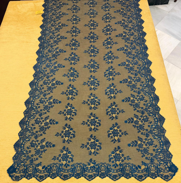 Mantilla máquina azul marino 120*240