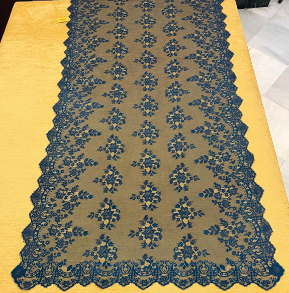 Mantilla máquina azul marino 120*240