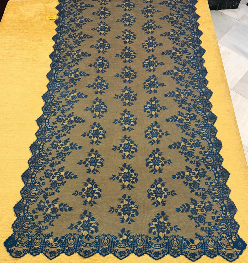 Mantilla máquina azul marino 120*240