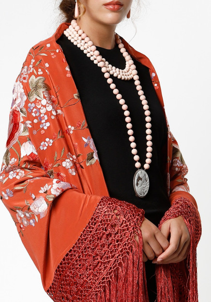Mantón mano seda 140cm