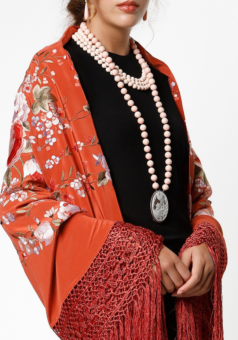Mantón mano seda 140cm