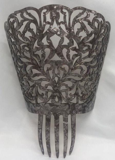 Peina nacar plateada 17cm