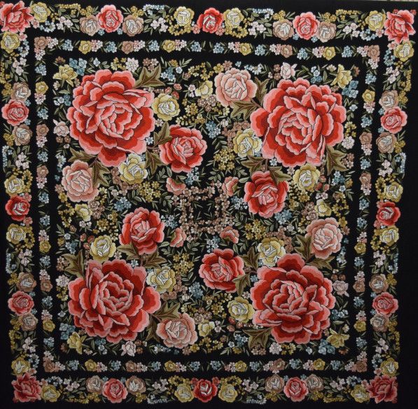Mantón mano seda 140cm