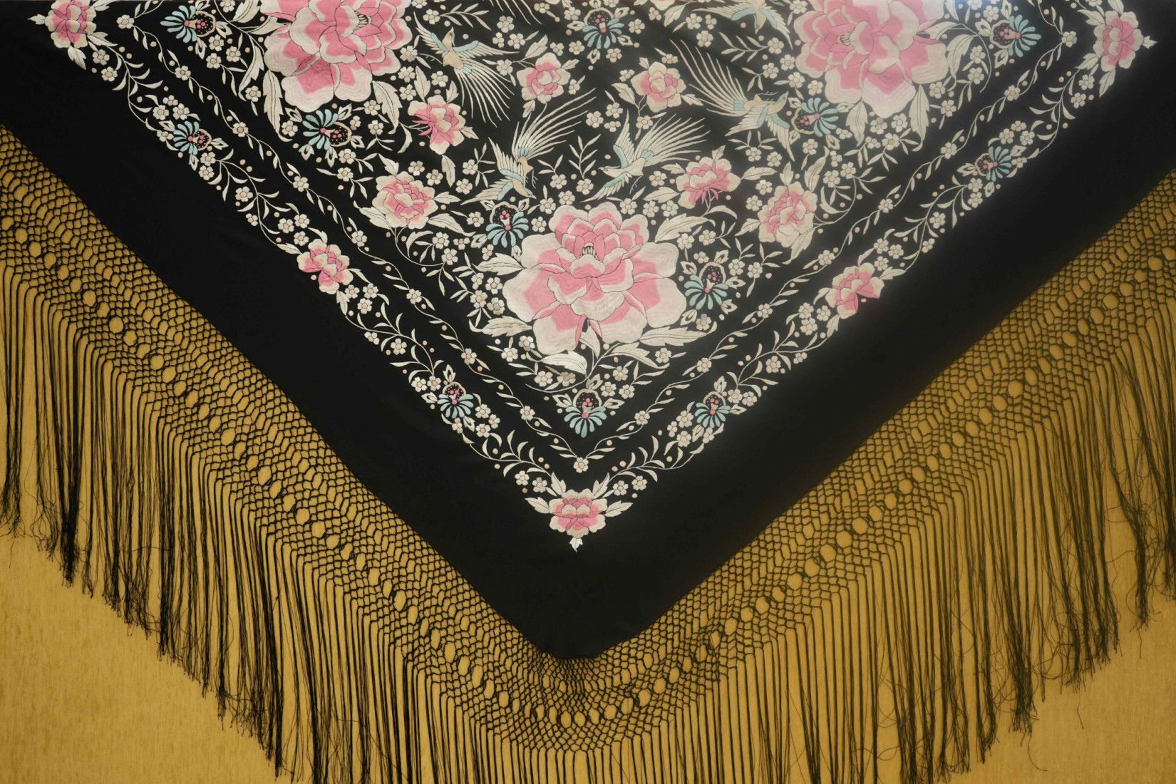 Mantón mano seda 140cm